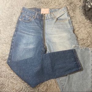 revice two toned denim